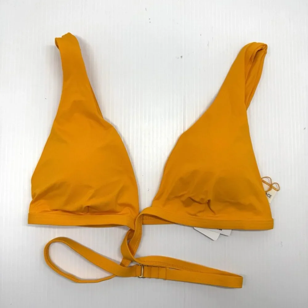 L Space Women's Mango Avery Bikini Top Retro Wrap Around Swimwear Size XL NWT